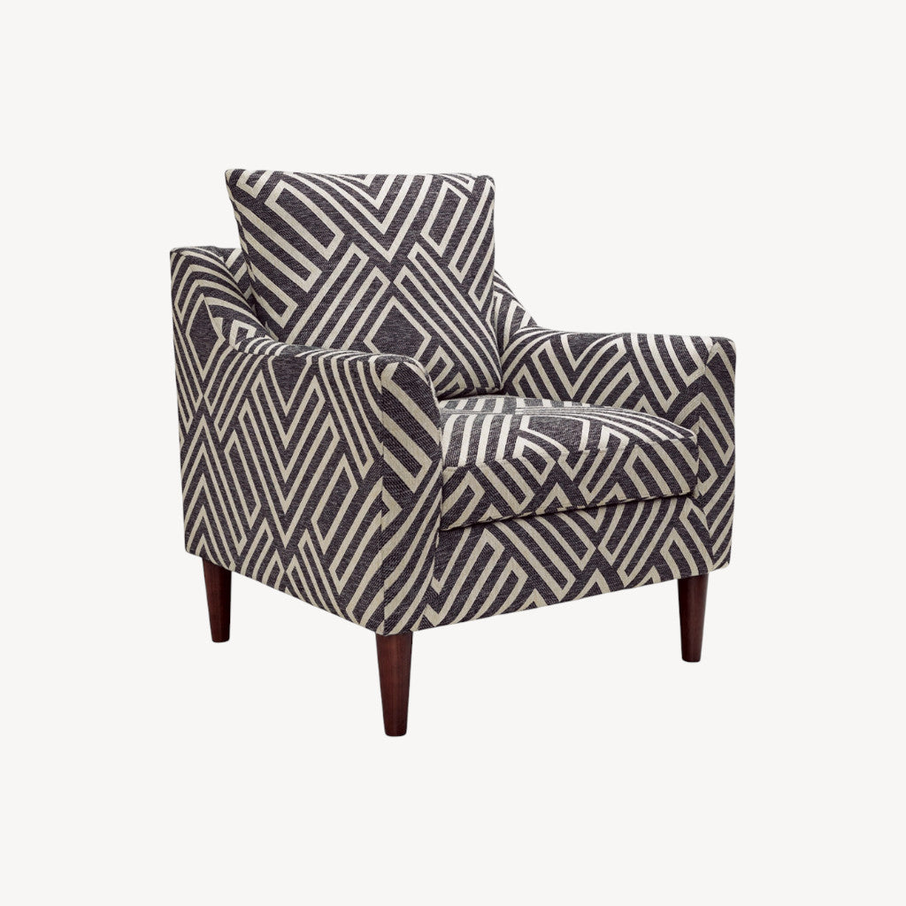 A3000641 Morrilton Fabric Accent Chair - Natural/ Charcoal | Signature Design By Ashley