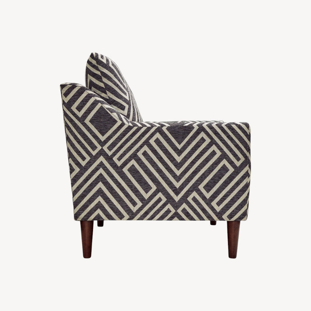 A3000641 Morrilton Fabric Accent Chair - Natural/ Charcoal | Signature Design By Ashley