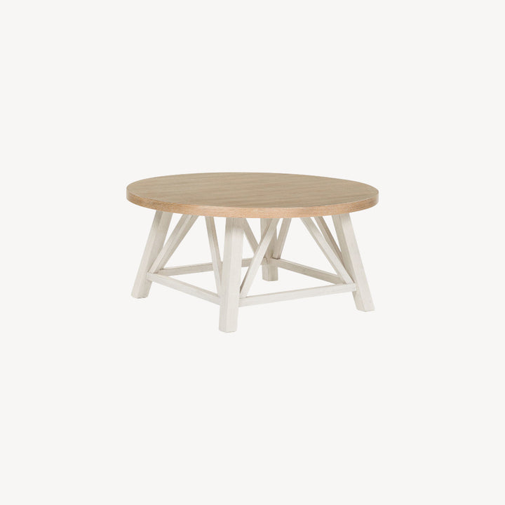 T193-13 Fawndell Occasional Table Set (Set of 3) - White/ Brown | Signature Design By Ashley