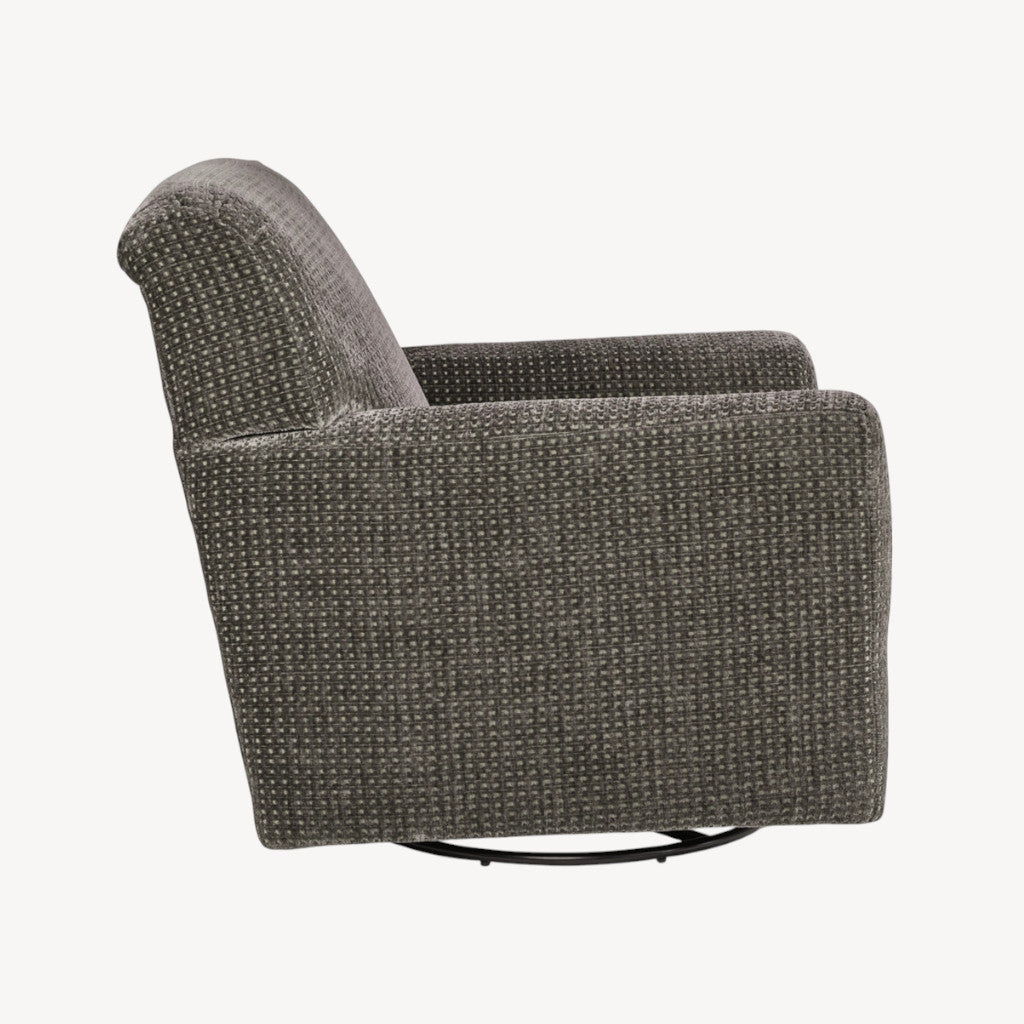 A3000366 Herstow Swivel Glider Accent Chair - Charcoal | Signature Design By Ashley