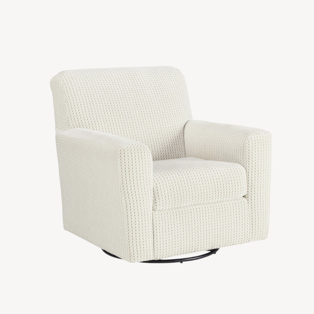 A3000365 Herstow Swivel Glider Accent Chair - Ivory | Signature Design By Ashley