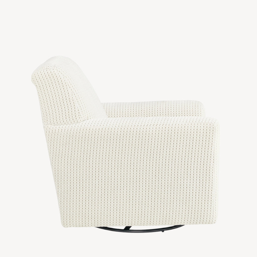 A3000365 Herstow Swivel Glider Accent Chair - Ivory | Signature Design By Ashley