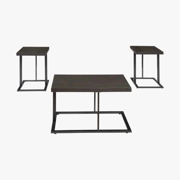 T194-13 Airdon Occasional Table Set (Set of 3) - Bronze | Signature Design By Ashley