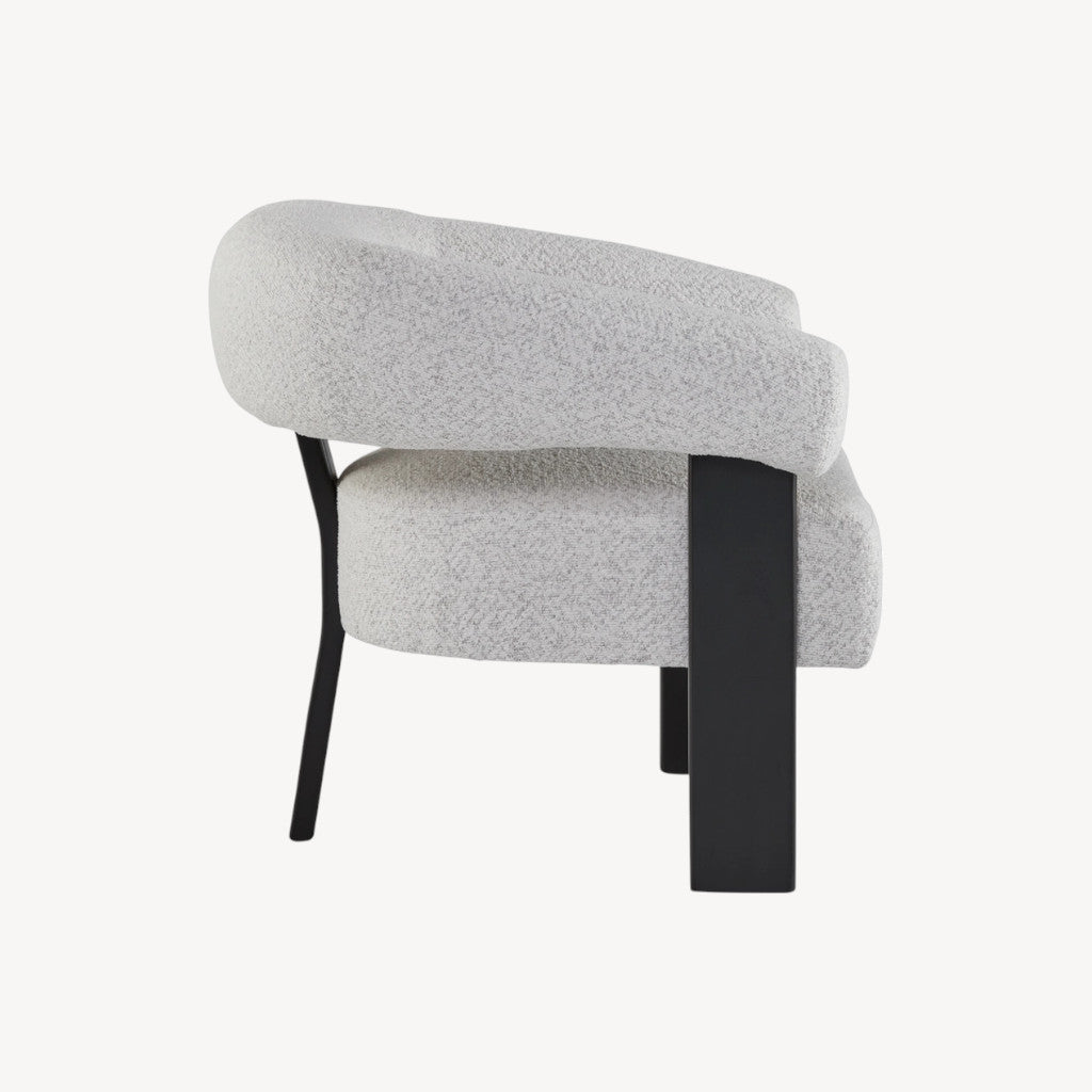 A3000668 Dultish Accent Chair - Snow/ Black | Signature Design By Ashley