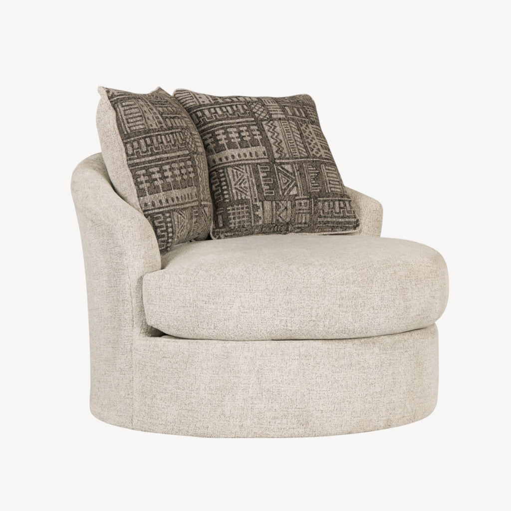 9510444 Soletren Swivel Accent Chair - Stone | Signature Design By Ashley