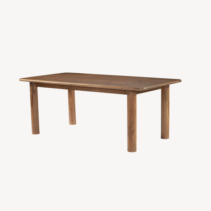 Feastora Dining Table Solid Acacia Wood with Elegant Finish