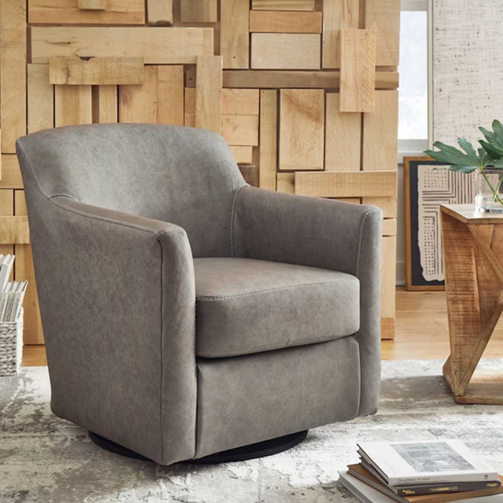 A3000324C Bradney Swivel Accent Chair - Fossil | Signature Design By Ashley