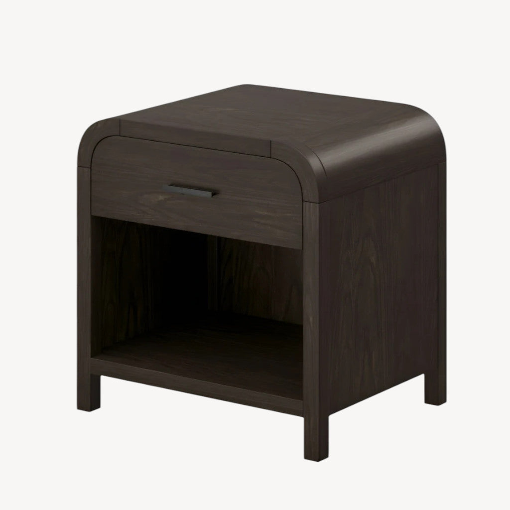 Everett 1 Drawer Accent Table in  Dark Walnut