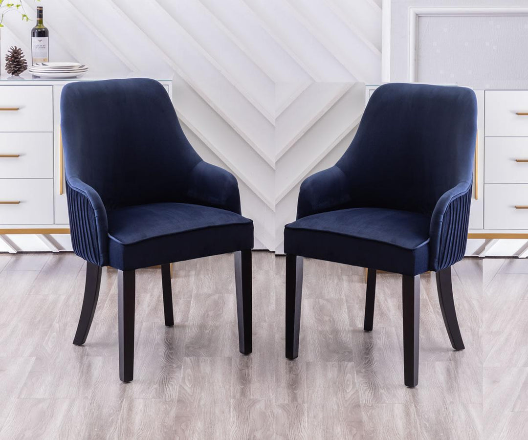 Modus Fabric Dining Chair (Set of 2) | Available In Grey & Blue Colors