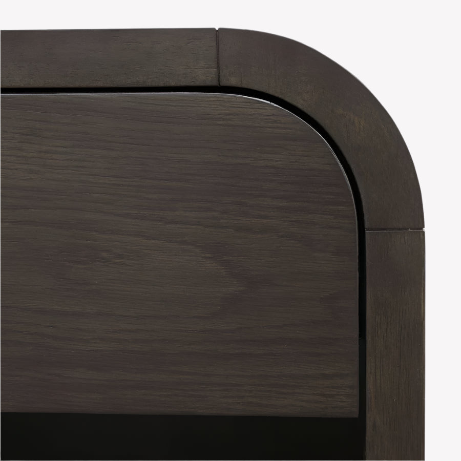 Everett 1 Drawer Accent Table in  Dark Walnut