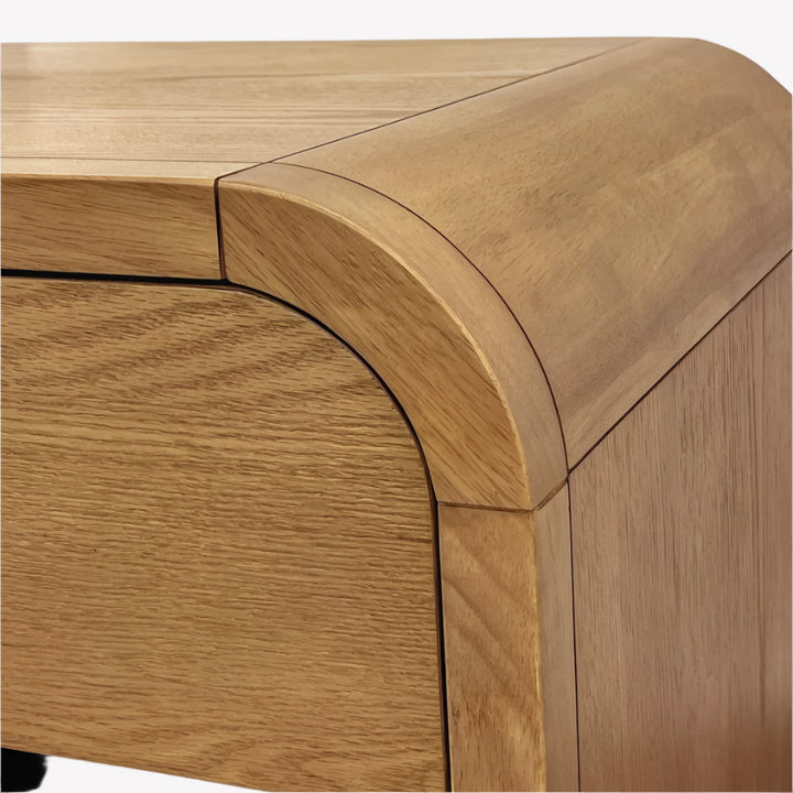 Everett 1 Drawer Accent Table in Raw Natural