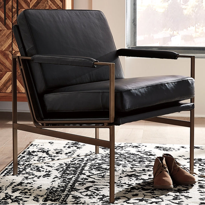 A3000192 Puckman Accent Chair - Black | Signature Design By Ashley