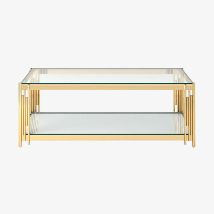 Brooklyn Timeless Coffee Table With Tempting Gold Finish