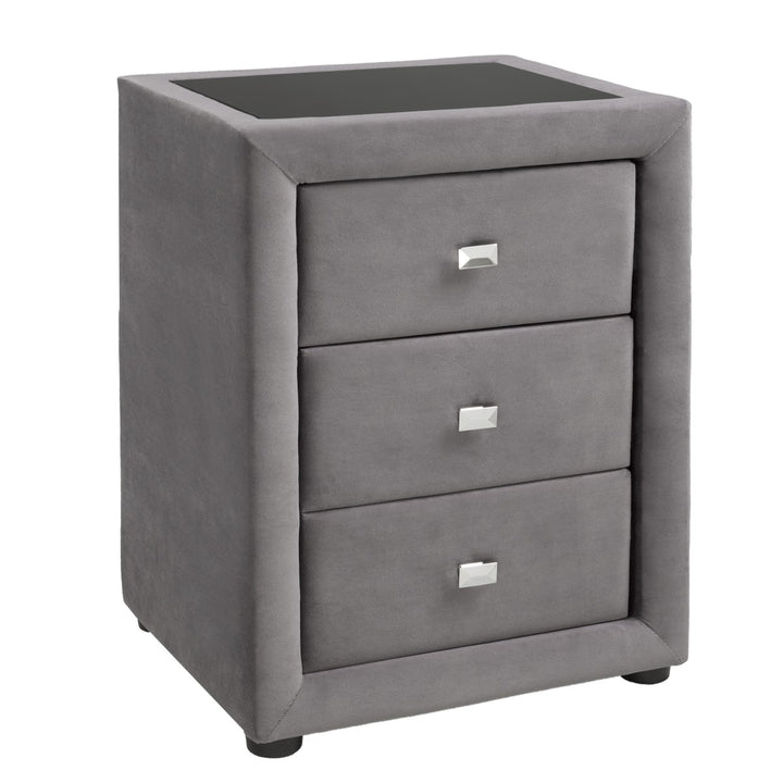 Elegant Axel Night Stand With Captivating Grey Color