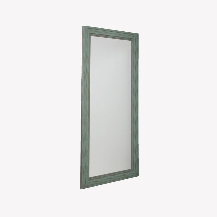 A8010217 Jacee Floor Mirror In Antique Teal Finish | Signature Design By Ashley