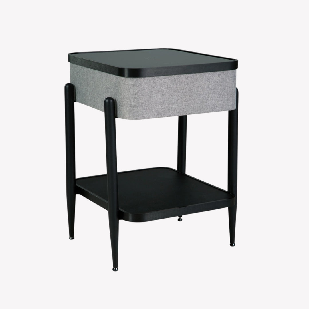 A4000550 Jorvalee Built-In Speaker Accent Table With Wireless & USB Charging - Black/ Grey | Signature Design By Ashley