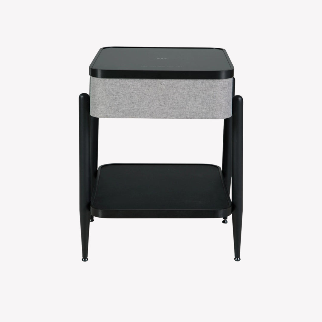 A4000550 Jorvalee Built-In Speaker Accent Table With Wireless & USB Charging - Black/ Grey | Signature Design By Ashley