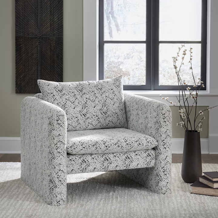 A3000705 Kenbell Accent Chair Black/White | Signature Design By Ashley