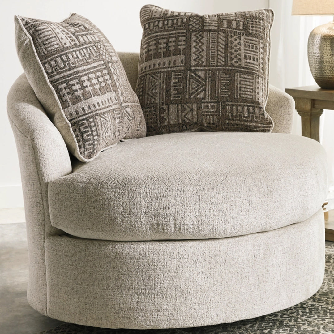 9510444 Soletren Swivel Accent Chair - Stone | Signature Design By Ashley