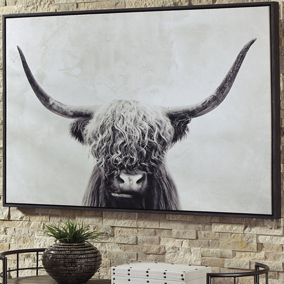 A8000258 Pancho Wall Art In Black/ White Finish | Signature Design By Ashley