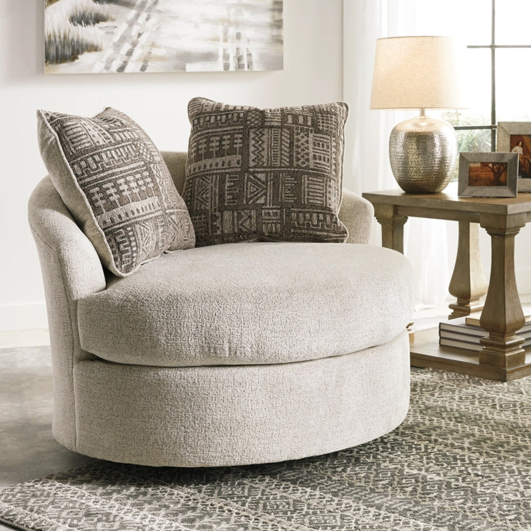 9510444 Soletren Swivel Accent Chair - Stone | Signature Design By Ashley