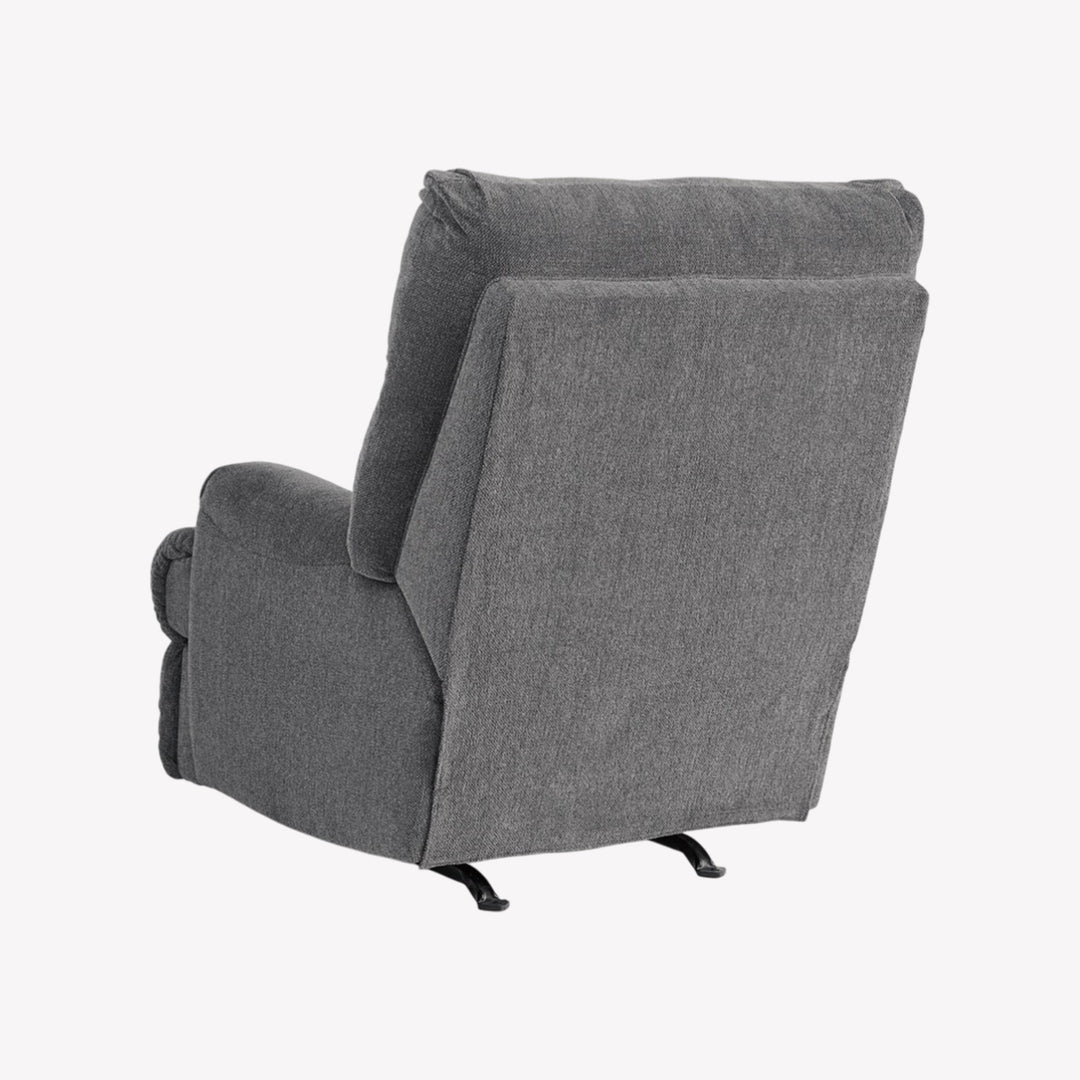 4660525 Man Fort Manual Rocker Recliner Chair In Grey Finish | Signature Design By Ashley