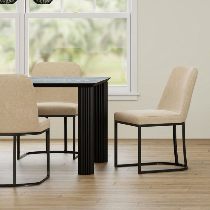 Dario Modern Dining Chairs: Plush Comfort Meets Stylish Design (Set of 2)