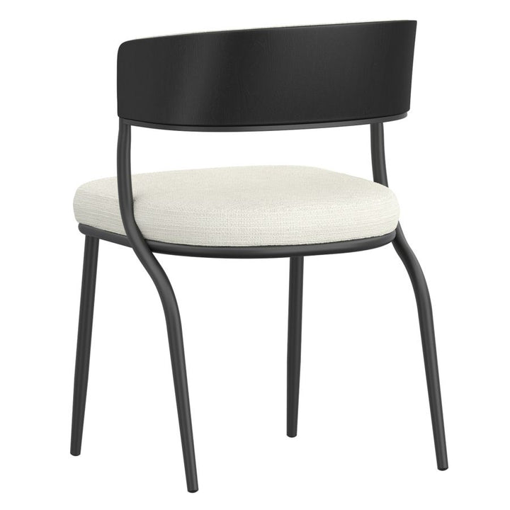 Kazan Ivory & Black Dining Chairs (Set of 2) – Where Style Meets Spill-Proof