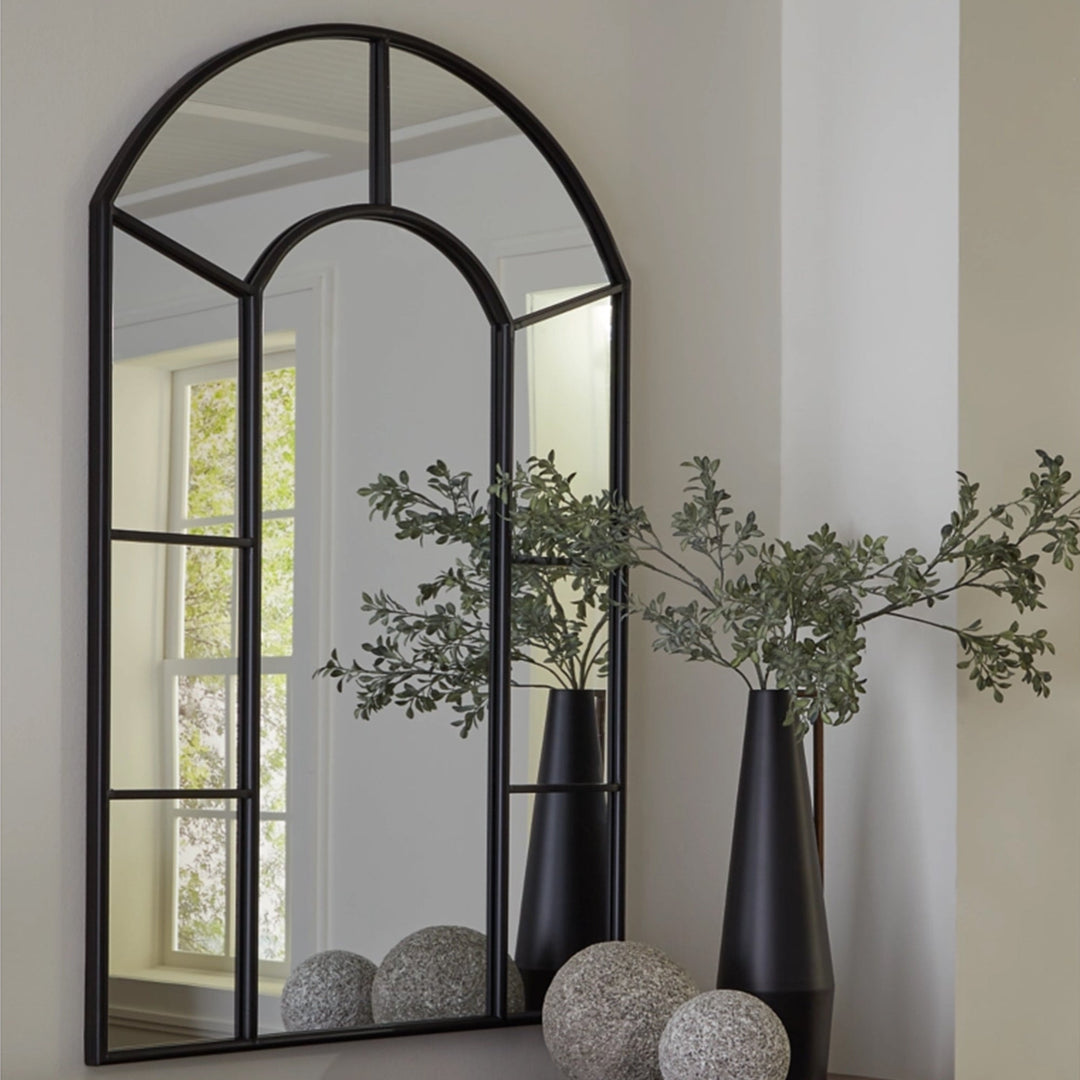 A8010319 Evengton Accent Mirror In Black Finsish | Signature Design By Ashley