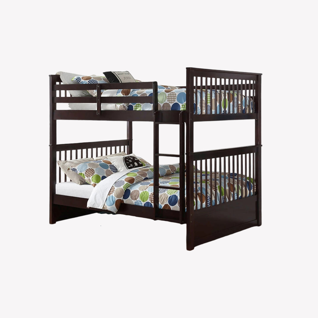 Everett Classic Bunk Bed (Double/ Double) With Storage Drawers - Espresso