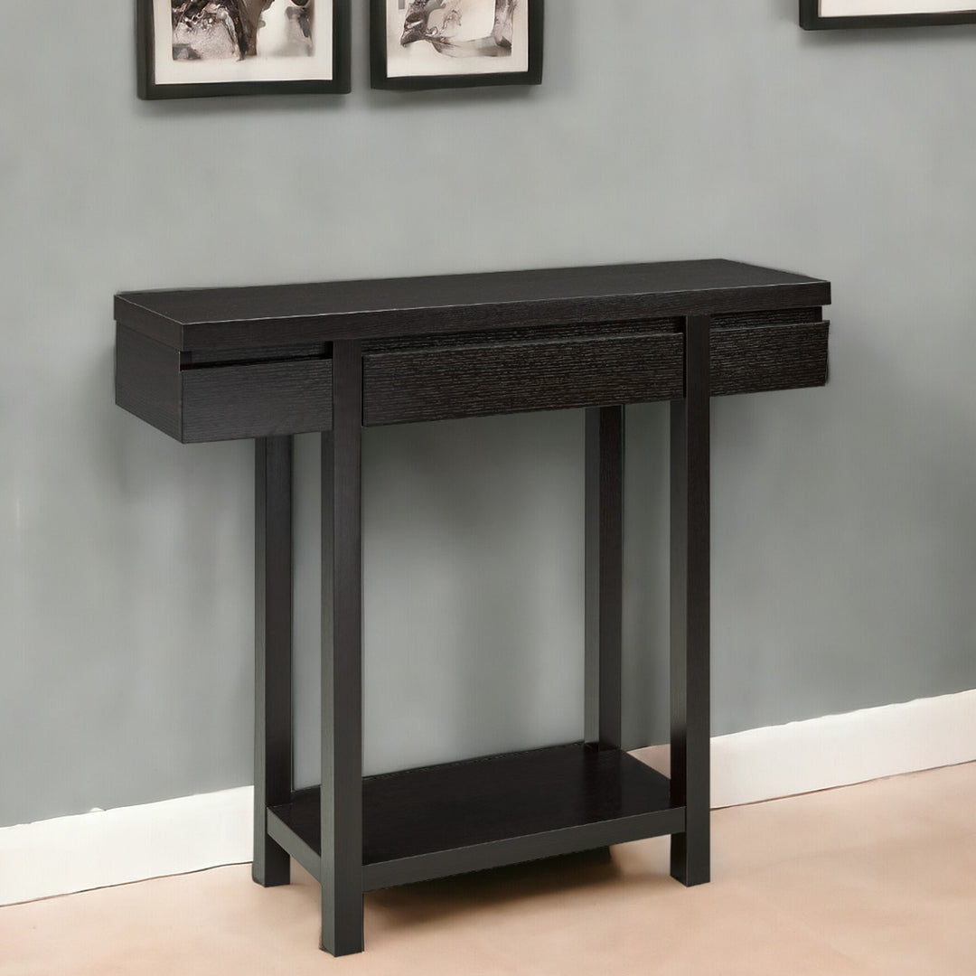 Classic Dark Cherry Console Table - Elegant and Functional