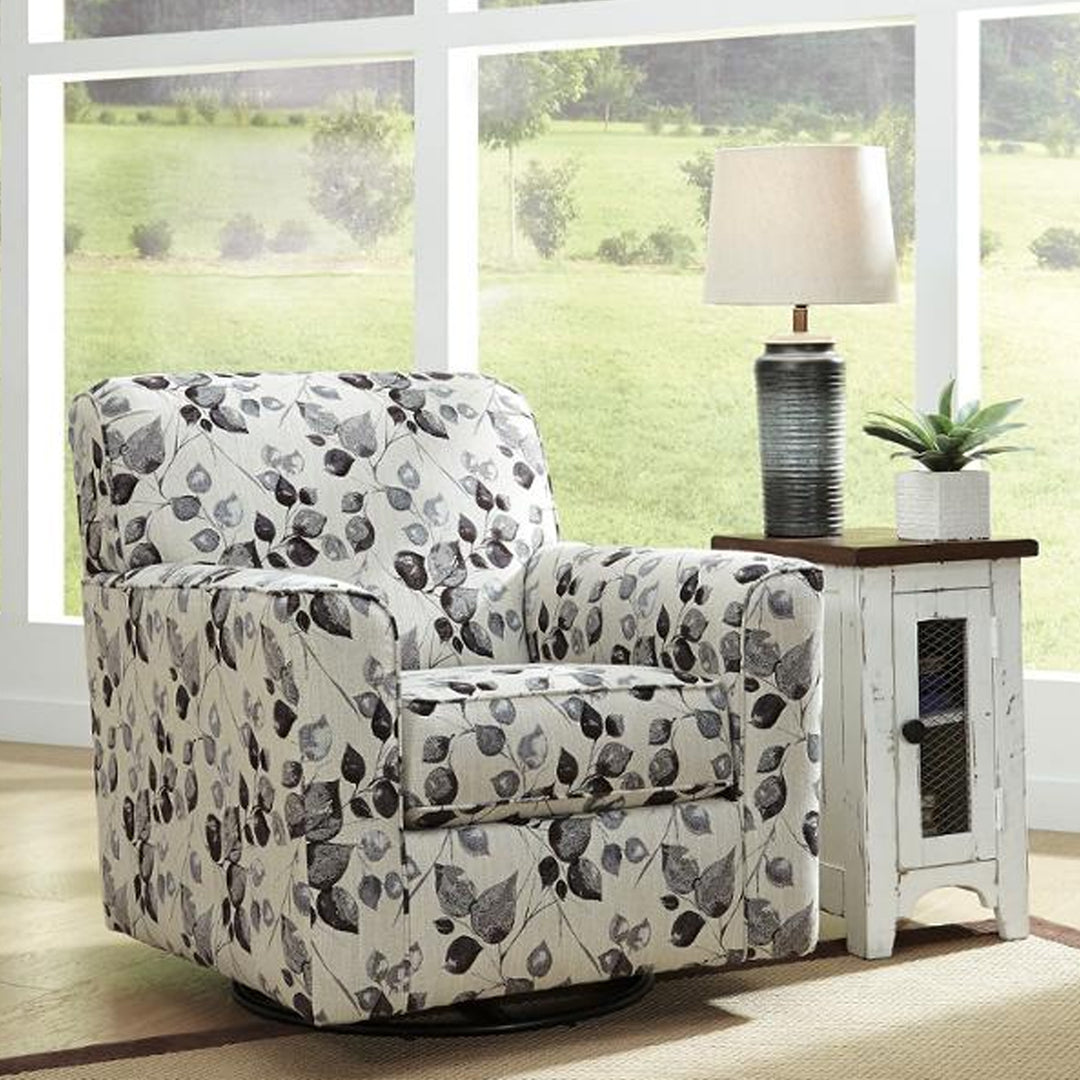 4970142 Abney Swivel Accent Chair - Platinum | Signature Design By Ashley