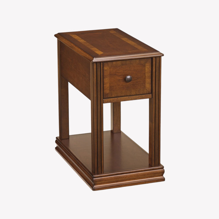 T007-527 Breegin Chairside End Table In Brown Finish | Signature Design By Ashley