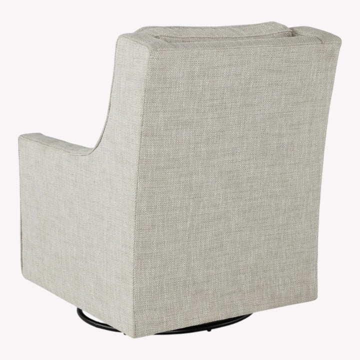 A3000265 Kambria Swivel Glider Accent Chair In Fog Finish | Signature Design By Ashley