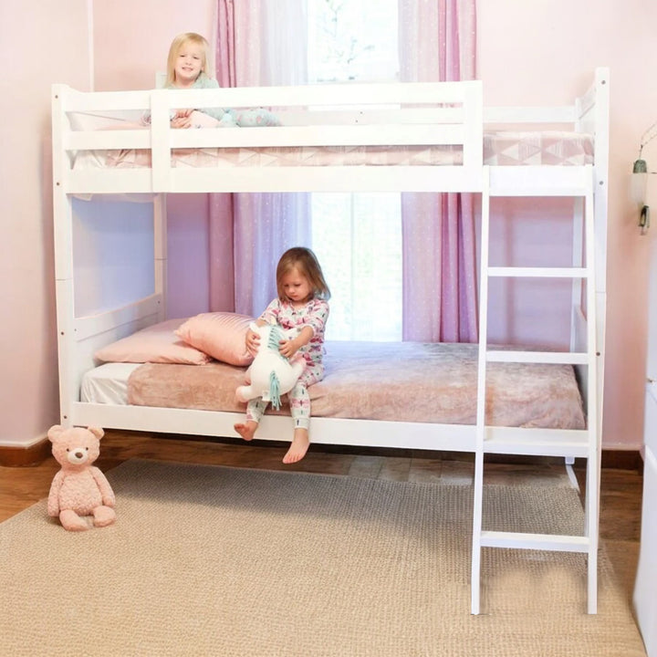 Juniper Bunk Bed (Single/ Single) In Striking White Finish