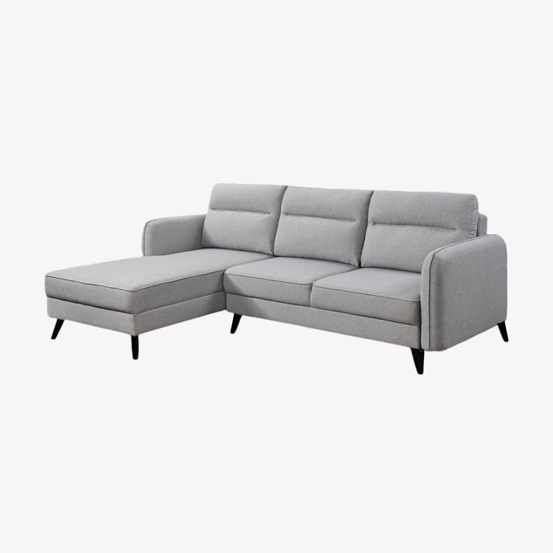 Holden Comfortable Sectional Sofa Bed With LHF Chaise - Charming Grey