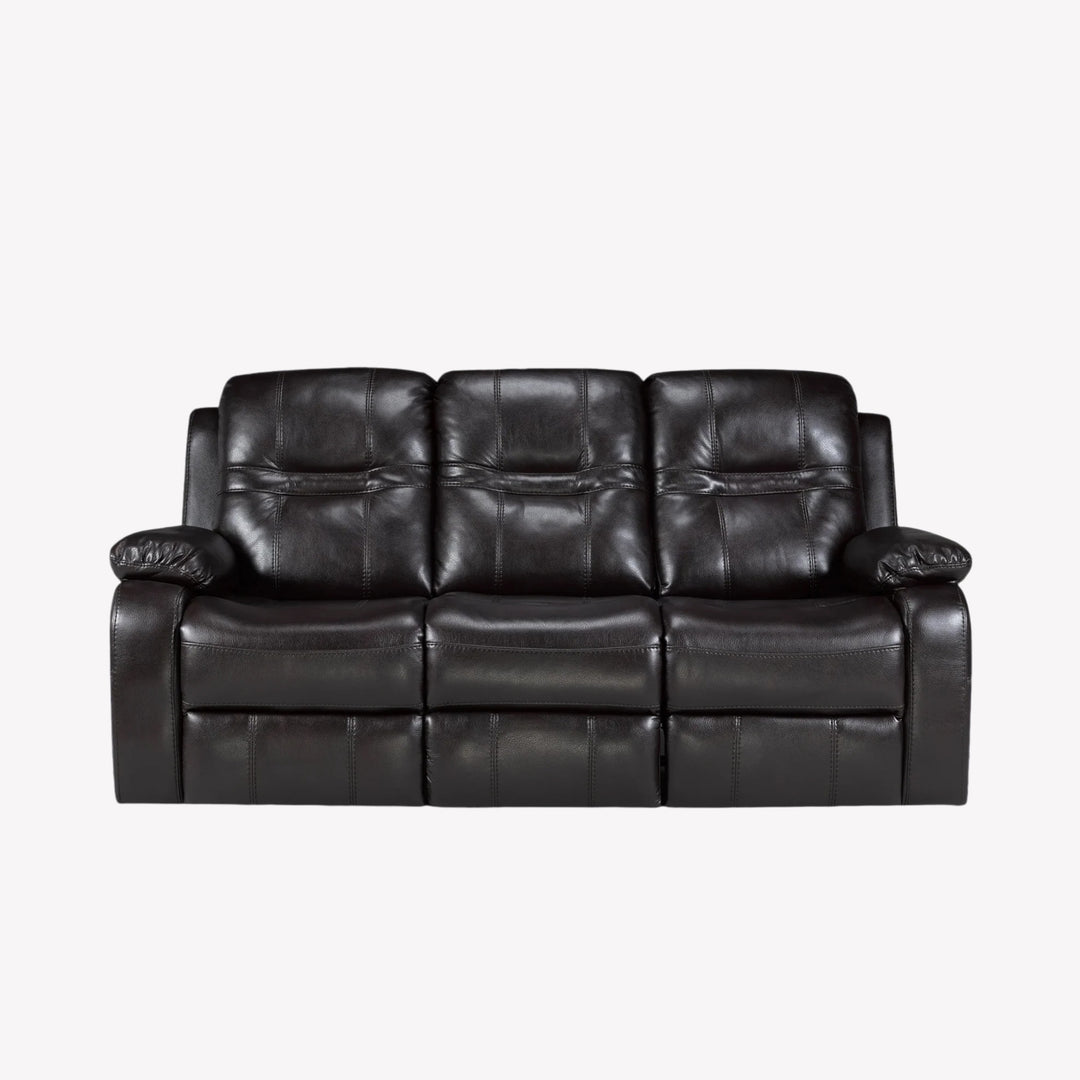 Napolean Cozy Recliner Sofa With Appealing Chocolate Finish