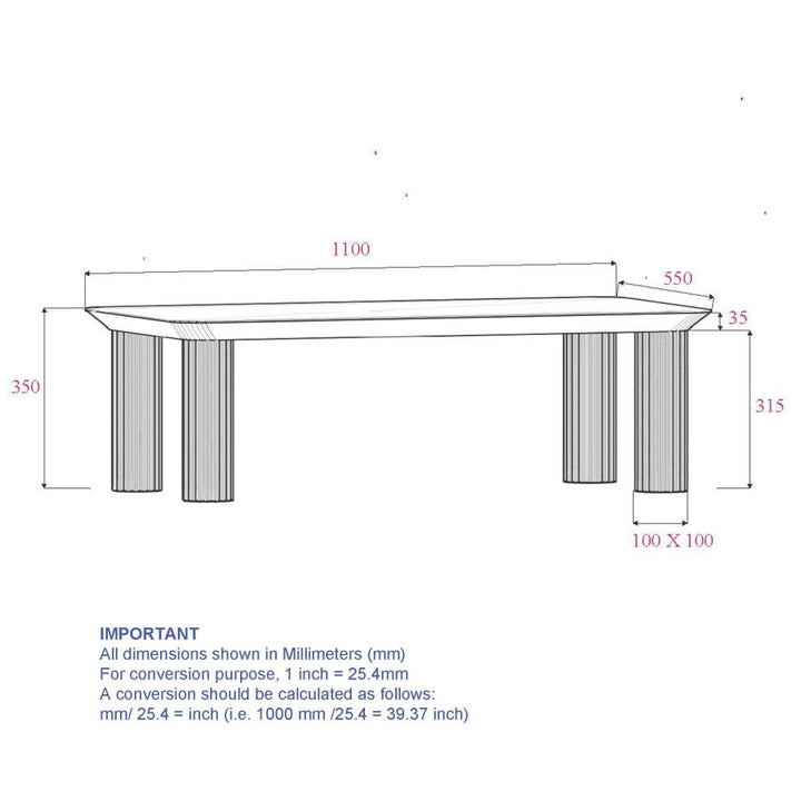 Milo Coffee Table in Pure Oak