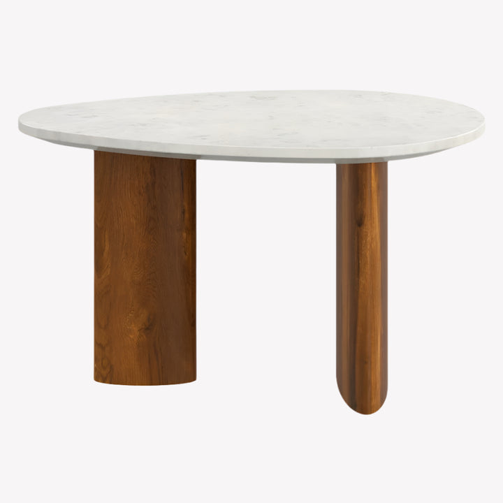 Callan Coffee Table in Walnut & Cloud White