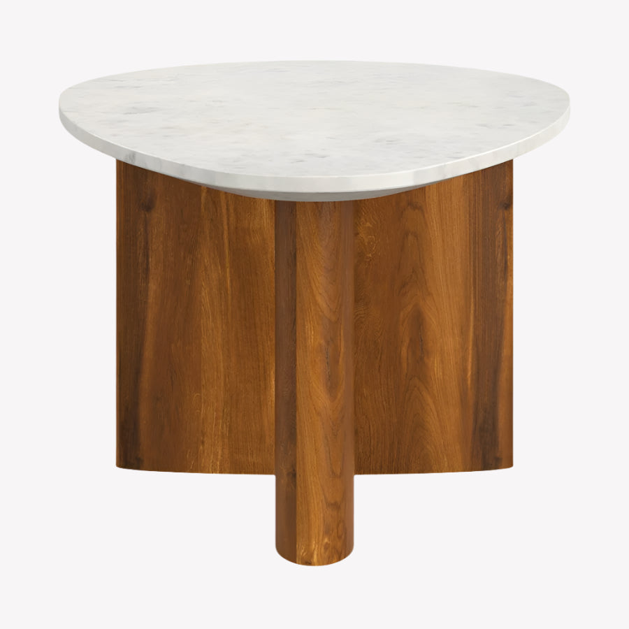 Callan Coffee Table in Walnut & Cloud White