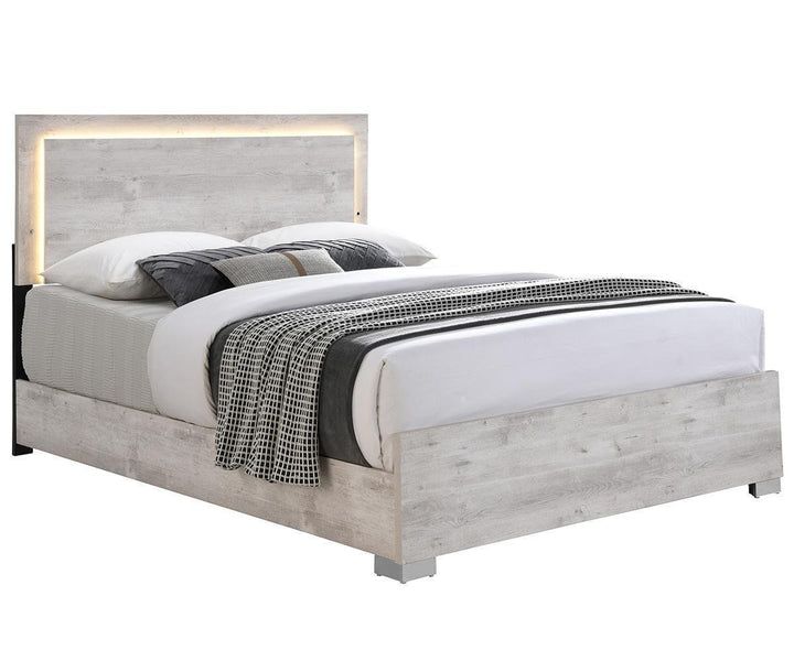 Solace 8-Piece Bedroom Set In Appealing White Finish