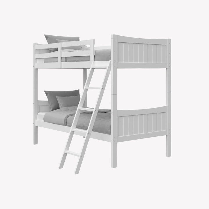 Juniper Bunk Bed (Single/ Single) In Striking White Finish