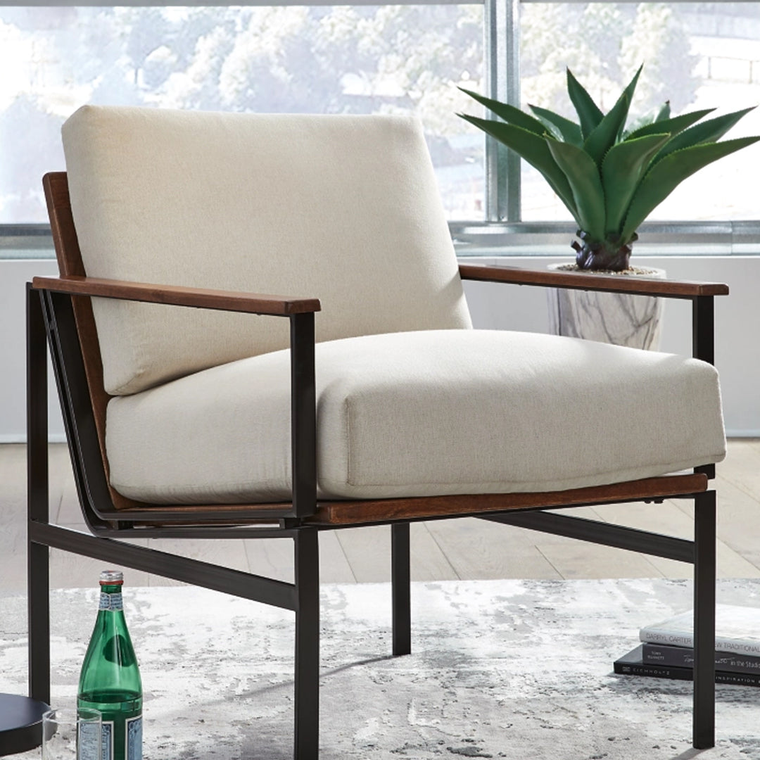 A3000271 Tilden Accent Chair - Ivory/ Brown | Signature Design By Ashley