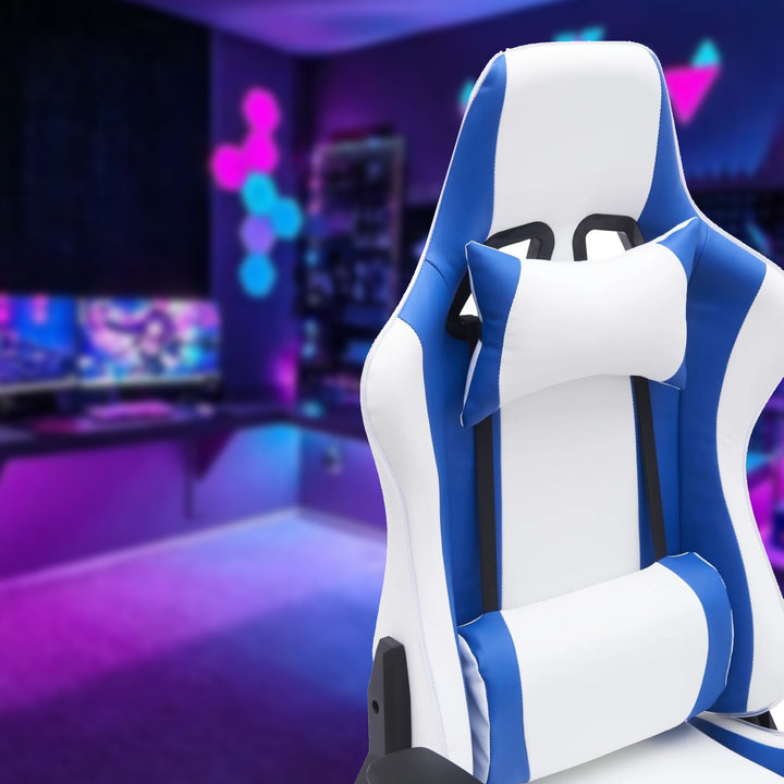 Titan Mesmerizing Gaming Chair For Champions - White/ Blue