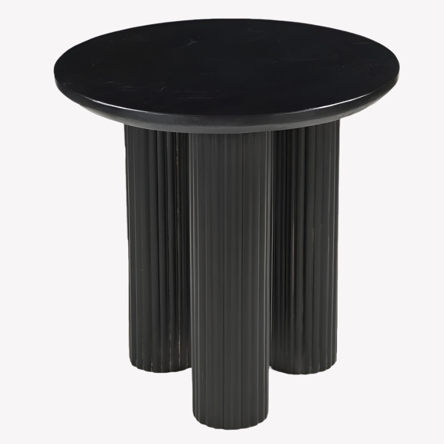 Jilsa Accent Table in Midnight Black Finish