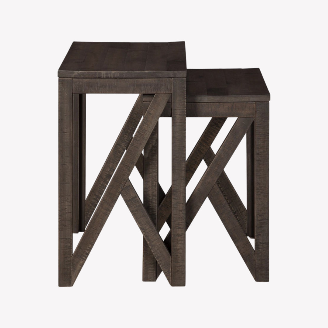 A4000229 Emerdale Nesting Accent Table In Grey Finish (Set of 2) | Signature Design By Ashley