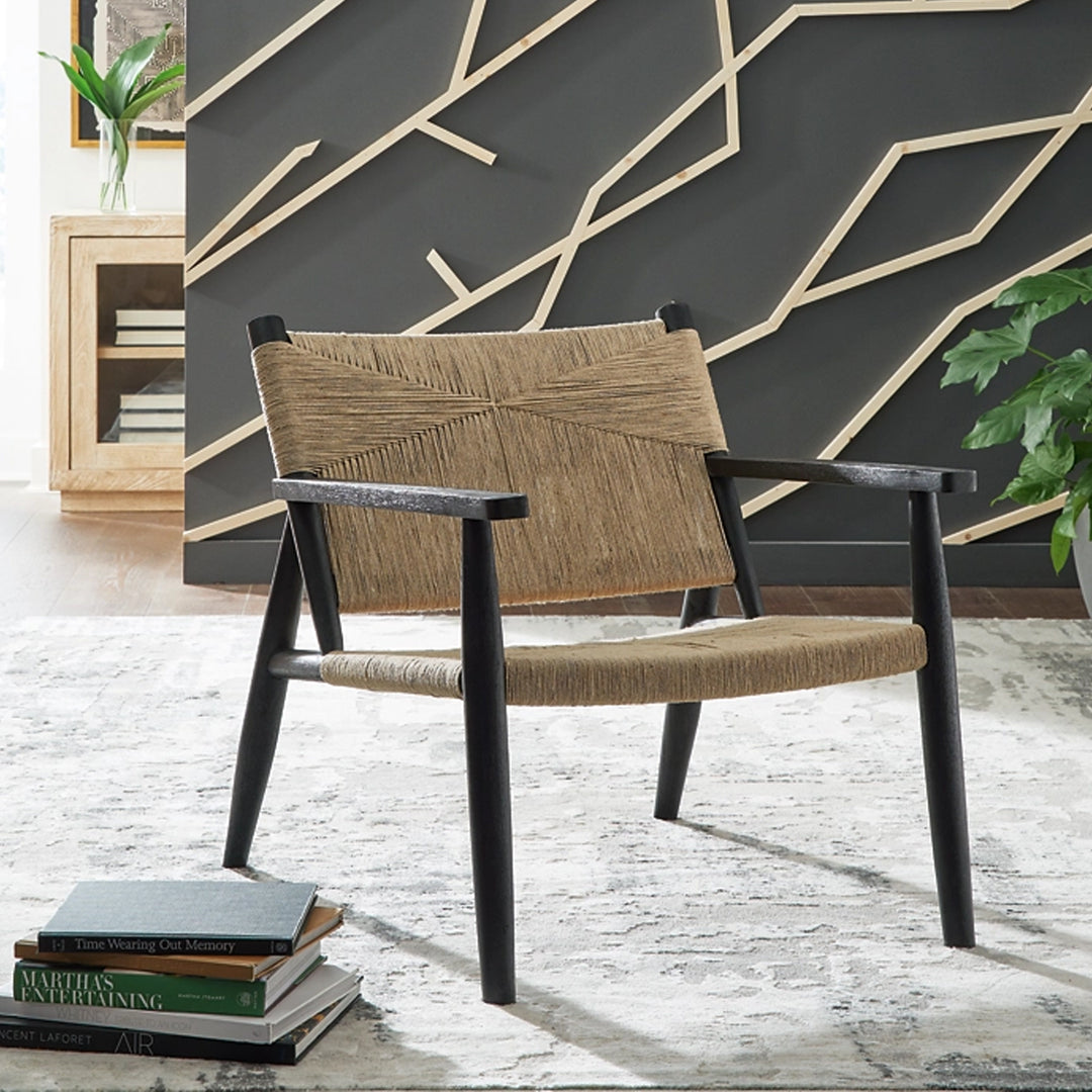 A3000672 Halfmore Accent Chair - Natural/ Black | Signature Design By Ashley