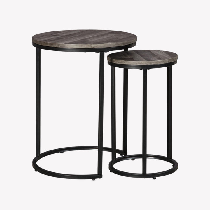 A4000231 Briarsboro Accent Table In Black/ Grey Finish (Set of 2) | Signature Design By Ashley