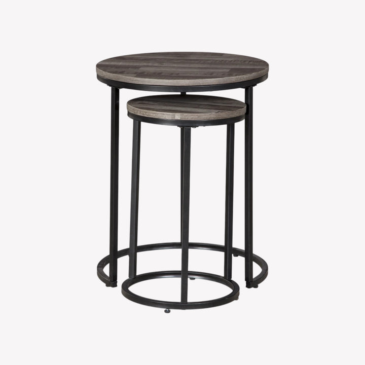 A4000231 Briarsboro Accent Table In Black/ Grey Finish (Set of 2) | Signature Design By Ashley