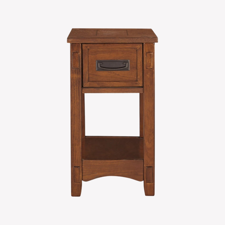 T007-319 Breegin Chairside End Table In Brown Finish | Signature Design By Ashley